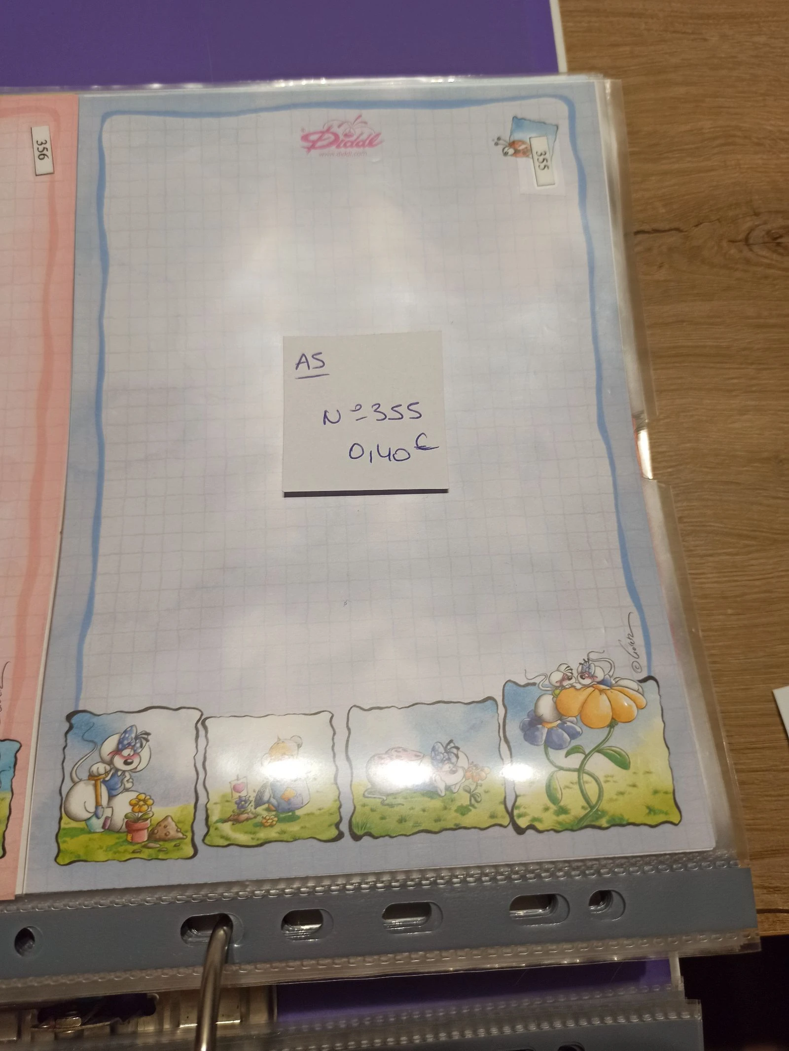 Feuille Diddl A5 355 0,40e 